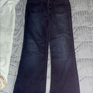 LC Lauren Conrad Navy Flare Jeans